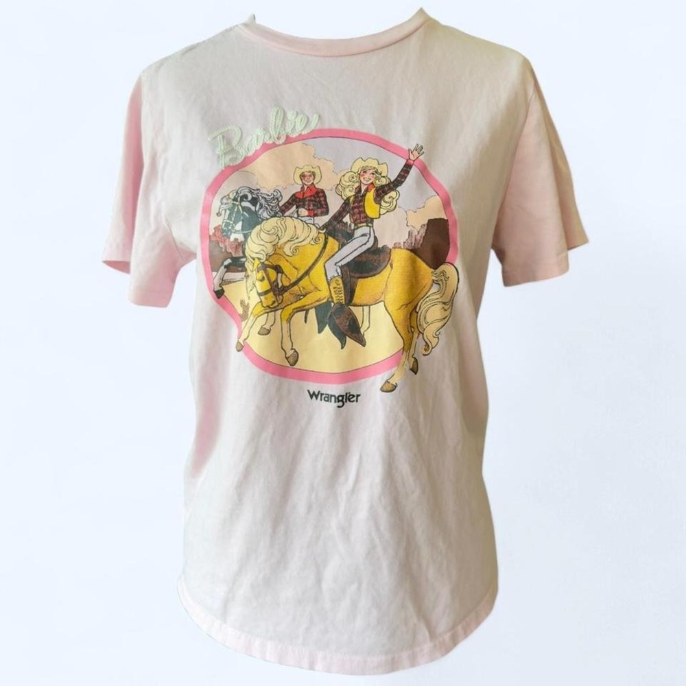 Wrangler x Barbie pink‎ graphic tee